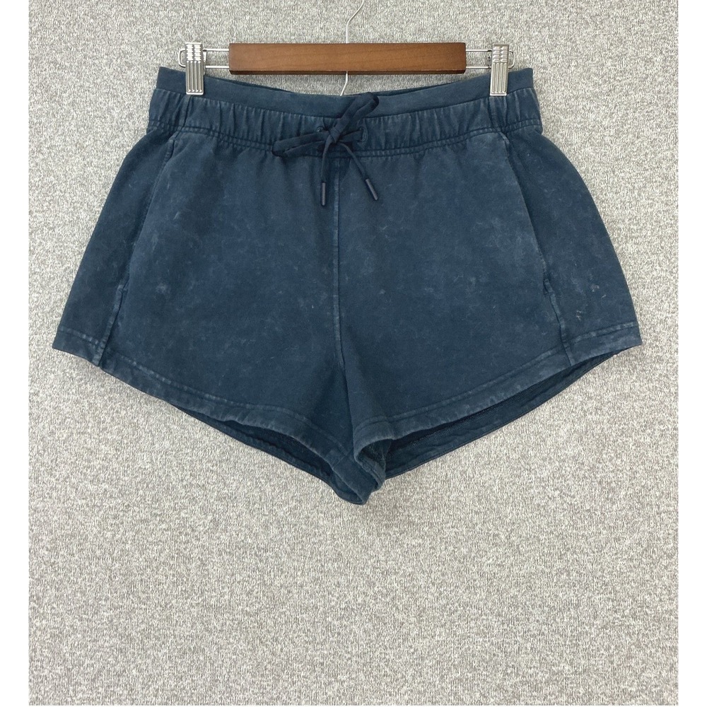 Lululemon Inner Glow Short Womens 6 Washed True Navy Acid Wash High Rise 3"